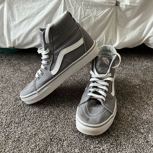 Grey high top vans